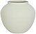 Vaso Decorativo Metal Texturizado Off White 18cm - Imagem 1