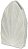 Vaso Decorativo Poliresina Folha Off White 39cm - Imagem 2
