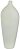 Vaso Decorativo Poliresina Folhas Off White 45cm - Imagem 1