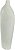 Vaso Decorativo Poliresina Folhas Off White 45cm - Imagem 2
