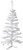 Planta Artificial Arvore Natal 50 Tips C/Base Plastico Branco 60cm - Imagem 1
