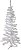 Planta Artificial Arvore Natal 120 Tips C/Base Plastico Branco 1.2m - Imagem 1