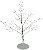 Planta Artificial Mini Arvore Cristal Natal Prata 35cm - Imagem 1