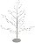 Planta Artificial Mini Arvore Cristal Natal Prata 40cm - Imagem 1
