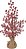 Planta Artificial Arvore Natal Berry C/Juta Vermelho 45cm - Imagem 1