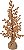 Planta Artificial Arvore Natal Berry C/Juta Dourado 45cm - Imagem 1