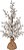 Planta Artificial Arvore Natal Berry C/Juta Branco 45cm - Imagem 1