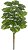 Planta Artificial Arvore Jiboia Real Toque X24 Verde Creme 1.2m - Imagem 1
