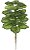 Planta Artificial Arvore Calathea Real Toque X24 Verde Creme 1.2m - Imagem 1