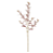 Planta Artificial Galho Folha X57 (rosa creme) 82cm - Imagem 1
