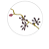 Planta Artificial Galho Semente X45 (purpura) 88cm - Imagem 2