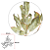 Planta Artificial Galho Folha X12 (verde menta outono) 64cm - Imagem 2
