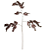 Planta Artificial Galho Folha C/Coat X51 (marrom outono) 1m - Imagem 1
