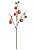 Planta Artificial Galho Fruta X5 (vermelho) 80cm - Imagem 2