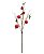 Planta Artificial Galho Fruta X5 (vermelho 2T) 80cm - Imagem 2
