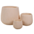 Vaso Fibrocimento C/3 UNI (bege) 46cm - Imagem 1