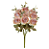 Buquê Artificial Rrosa Hortensia C/Proteção UV X9 (pessego outono) 48cm - Imagem 1