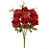 Buquê Artificial Rosa Hortensia C/Proteçâo UV X9 (vermelho outono) 48cm - Imagem 1