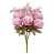 Buquê Artificial Rosa Hortensia C/Proteção UV X9 (rosa 2T outono) 48cm - Imagem 1