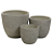 Vaso Fibrocimento C/3 UNI (bege) 38,5cm - Imagem 1
