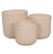 Vaso Fibrocimento C/3 UNI (bege) 39cm - Imagem 1