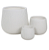 Vaso Fibrocimento C/3 UNI (off white) 46cm - Imagem 1