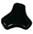 Centro De Mesa VIidro Organico (preto transparente) 8,5cm 27d - Imagem 2