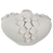 Centro De Mesa Ceramica Com Aplicaçao (Branco) 20X31X27,5cm - Imagem 1