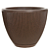 Vaso Polipropileno Terrassa (tabaco) 26X31cm - Imagem 1