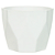 Vaso Facetado Polipropileno (branco) 12X15,5cm - Imagem 1