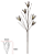 Planta Artificial Haster Lirio Eva X5 (amarelo outono) 1,12m - Imagem 1