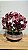 Arranjo Artificial 4 Orquideas Vermelhas + Vaso Rosê 28cm - Imagem 1