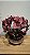 Arranjo Artificial 4 Orquideas Vermelhas + Vaso Rosê 28cm - Imagem 2