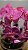 Arranjo Artificial 4 Orquideas Rosas + Vaso Transparente 28cm - Imagem 2