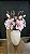 Arranjo Artificial Magnolia Vaso de Ferro Bege 55cm - Imagem 1