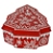 Caixa Arvore Decorativa 21X19X9cm (vermelho brnco) - Imagem 1