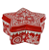 Caixa Estrela Decorativa 20X20X9cm (vermelho branco) - Imagem 1