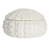 Caixa Decorativa Ceramica (branco) 10,5X18,7X18,7cm - Imagem 1