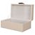 Caixa Decorativa Mdf Com Revest Pu (off white) 20X12,2X9cm - Imagem 2