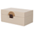 Caixa Decorativa Mdf Com Revest Pu (off white) 20X12,2X9cm - Imagem 1