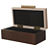 Caixa Decorativa Mdf Revestimento Pu (bege dourado) 7X20X10cm - Imagem 2