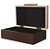 Caixa Decorativa Mdf Revestimento Pu (bege dourado) 8,5X25X15cm - Imagem 2
