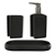 Kit Para Banheiro Poliresina 240ml C/3 Peças (preto) - Imagem 2
