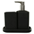 Kit Para Banheiro Poliresina 240ml C/3 Peças (preto) - Imagem 1