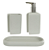 Kit Para Banheiro Poliresina 240ml C/3 Peças (cinza) - Imagem 2