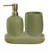 Kit Para Banheiro Cimento 190ml C/3 Peças Verde - Imagem 1