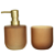 Kit Para Banheiro Vidro 300ml C/2 Peças Amazonia (ambar) - Imagem 1