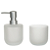 Kit Para Banheiro Vidro 300ml C/2 Peças Amazonia (transparente fosco) - Imagem 1