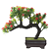 Planta Artificial Arvore Bonsai Flor C/Pote Plastico X55 (vermelho) 20cm - Imagem 1