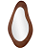 Espelho Decor Madeira Oval (marrom) 93X50X3cm - Imagem 1